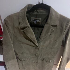 Atmosphere Suede Women's Olive Blazer
